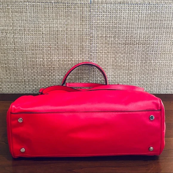 🌟10xHP🌟VTG 2000 NWOT Laurent Effel Red Kid Leather Satchel & Dog Collar Italy - Picture 14 of 15